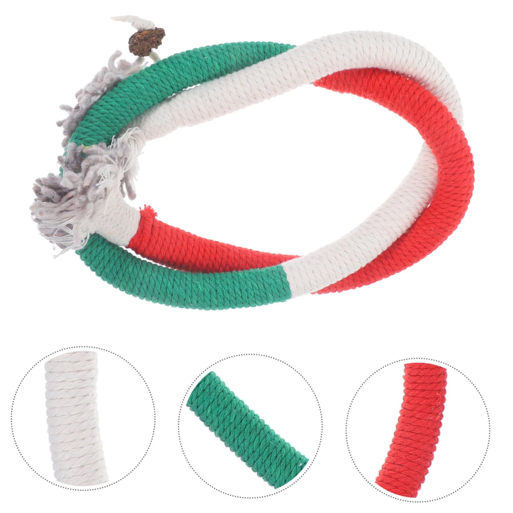 Kisangel Lot De 5 Jouets Interactifs en Corde De Coton Infusé pour Chat pour Jouer avec Les Chatons 3 Pièces X 5