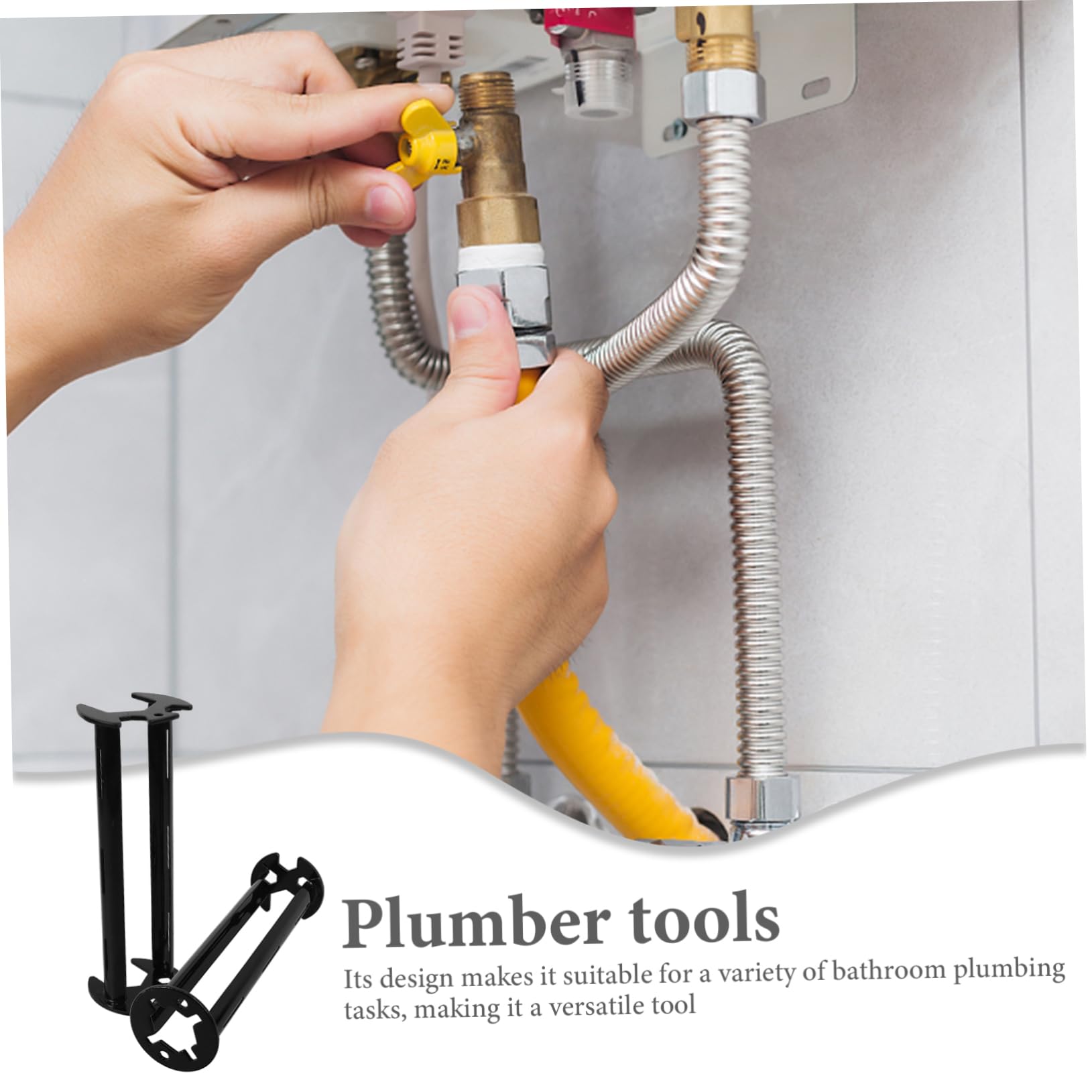 Artibetter 6piezas Llave De Lavabo Multifuncional De Acero Inoxidable Herramienta Para Fontanería Para Baño y Cocina