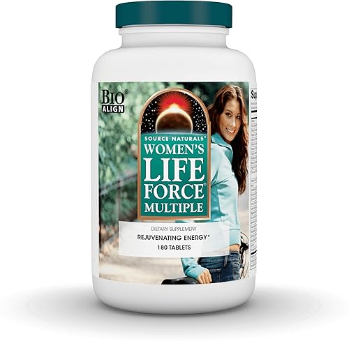 Source Naturals Suplemento multivitamínico diario y multivitamínico para la salud inmune de las mujeres Life Force - 180 tabletas