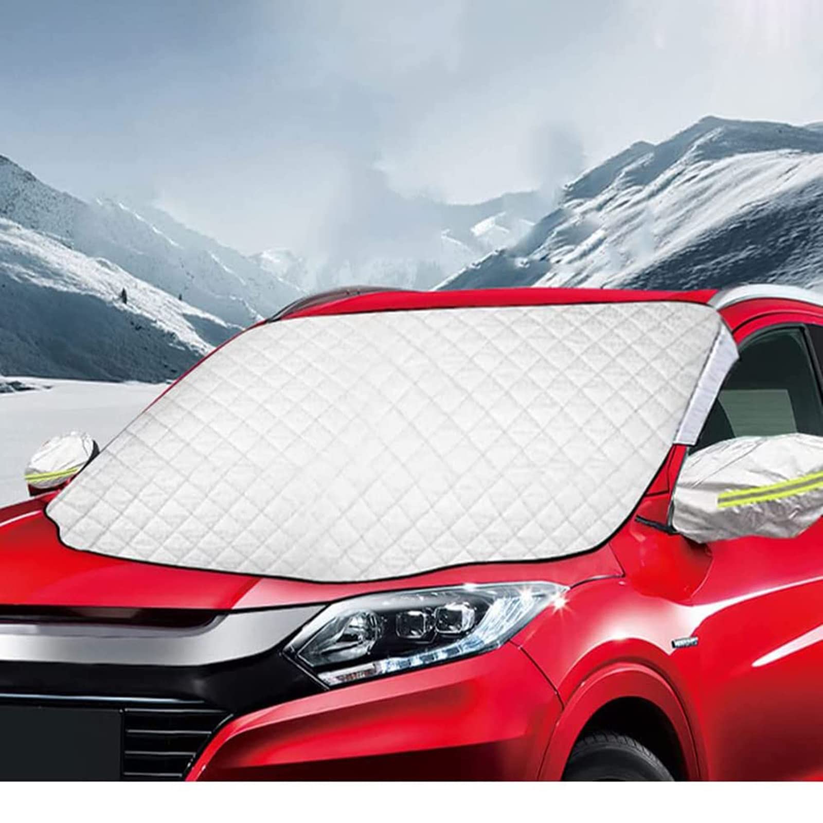 Car Front Windshield Cover for Murano Juke-R Juke, Ultra Thick Protective Windscreen Covers with Side Mirrors Cover for Summer/Winter Snow Ice Frost Sun UV