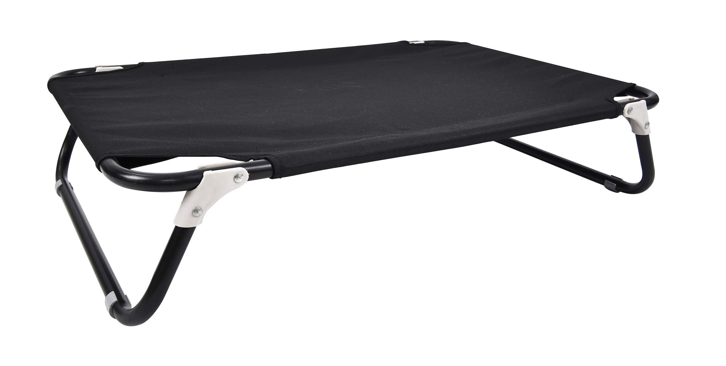 Italian Bed Linen Sogni e Capricci Folding Elevated Petbed, Black, 105x65x18cm, Polyester,