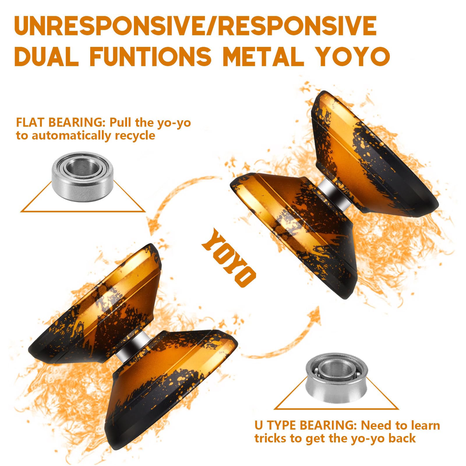 Amazon | HKSOD yoyo ハイパーヨーヨー プロフェッショナル メタル