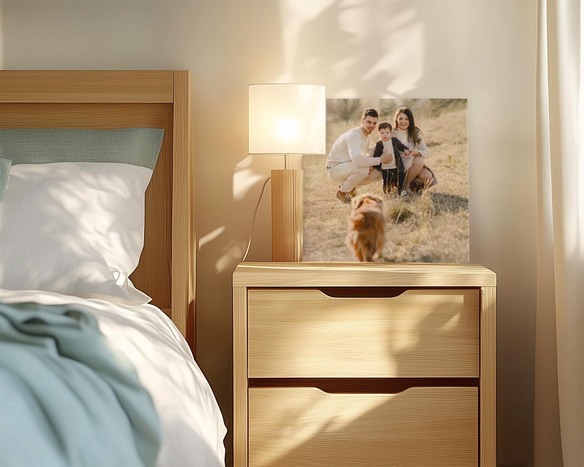 REGALOART Lienzo con Imagen Personalizada - Tamaño 60x90 cm (20 más Disponibles) - Cuadro Personalizado Montado sobre Bastidor de Madera Ecológica - Hecho en España