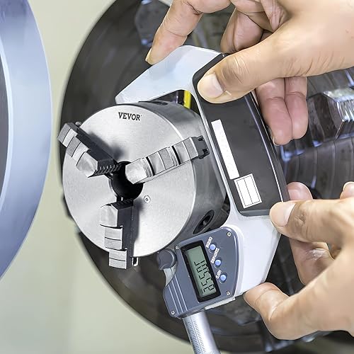 Miniatura 8 de VEVOR Mandril de torno de 3 mandíbulas, 5 pulgadas, mandril de torno autocentrante, rango de sujeción de 0.1-5 pulgadas0.098-4.921 in con tornillos