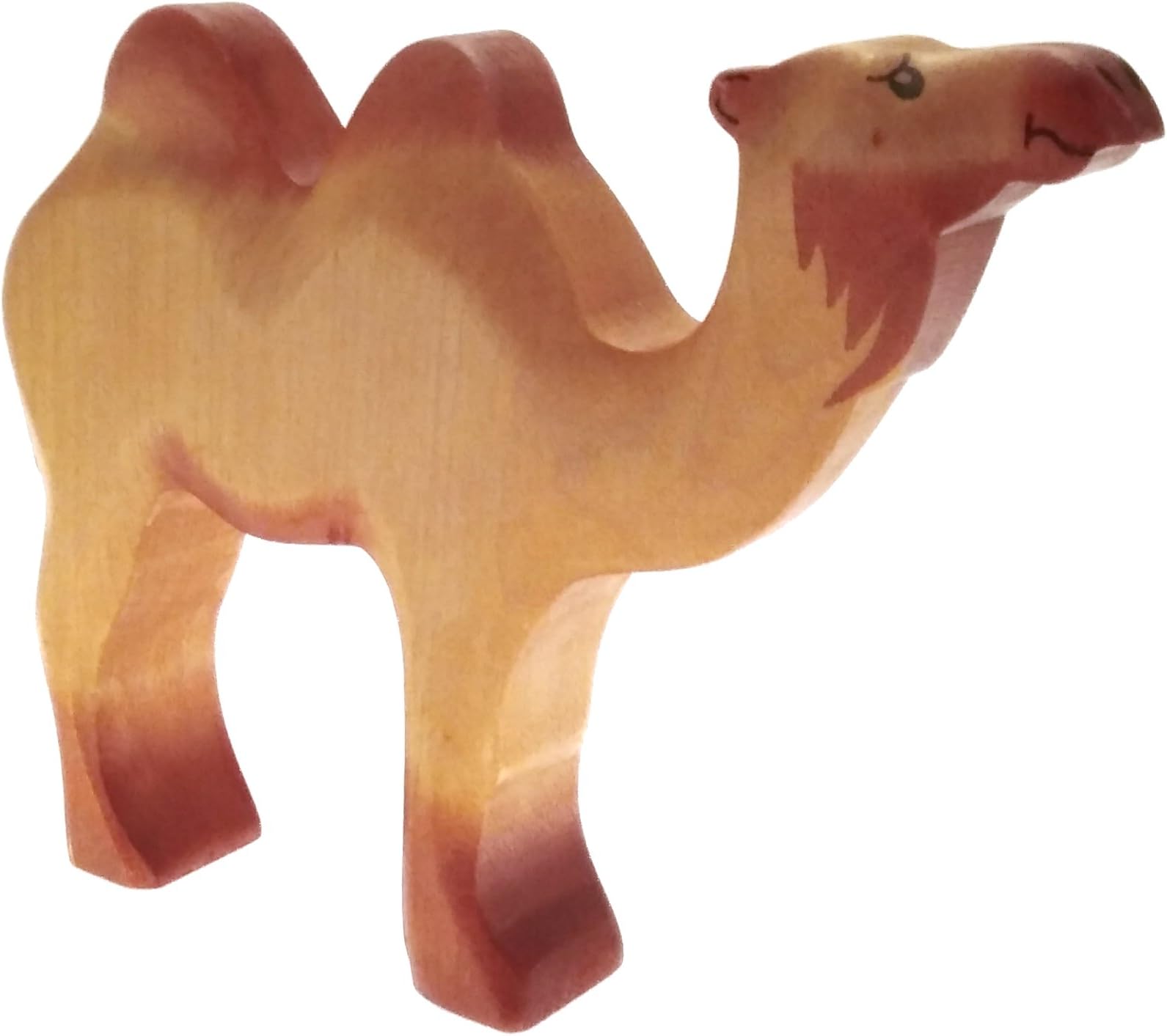 Wooden Animal Camel Handmade Handpainted Wood Figure - Home Decor - Collectible Figurine - Natural Toy - Souvenir