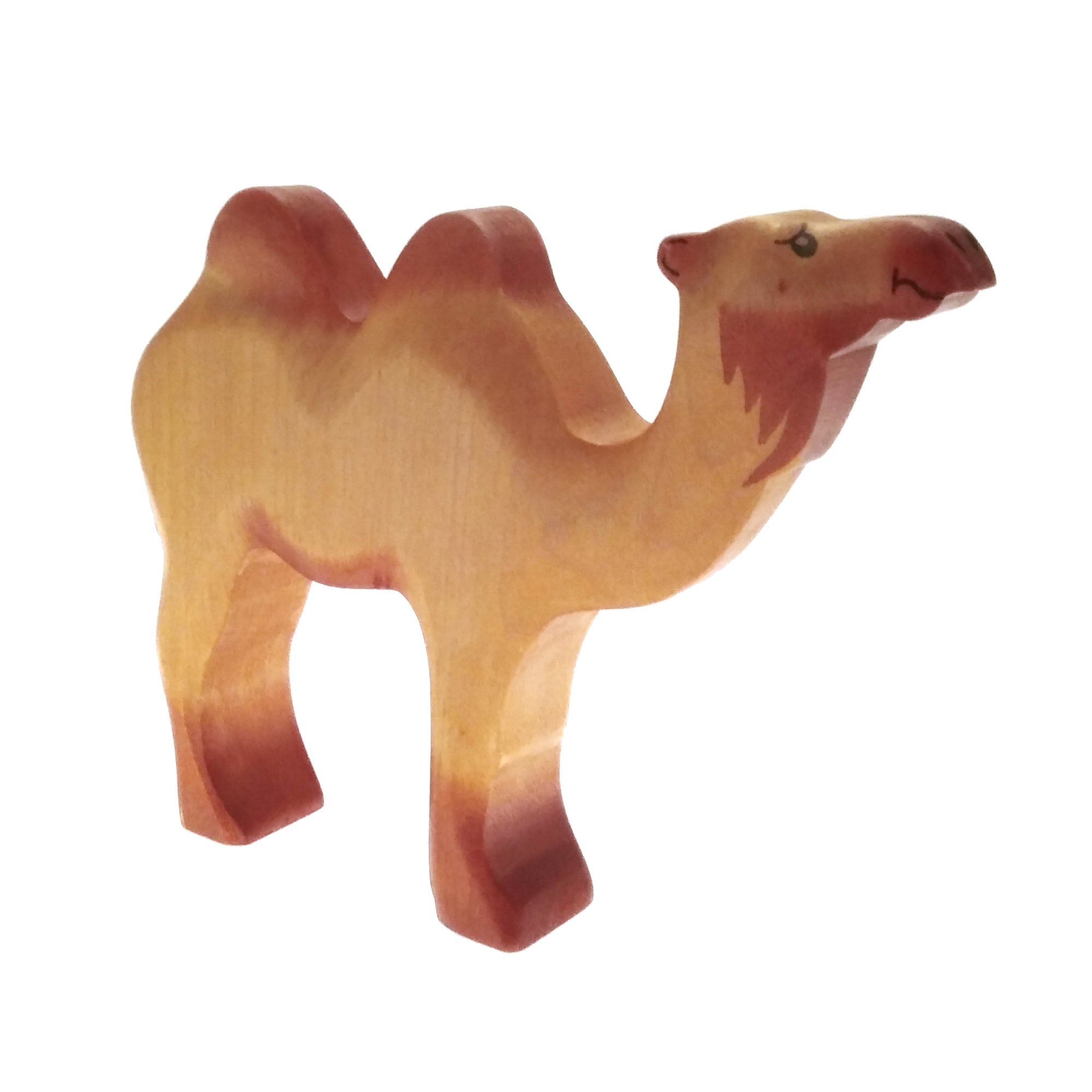 Wooden Animal Camel Handmade Handpainted Wood Figure - Home Decor - Collectible Figurine - Natural Toy - Souvenir
