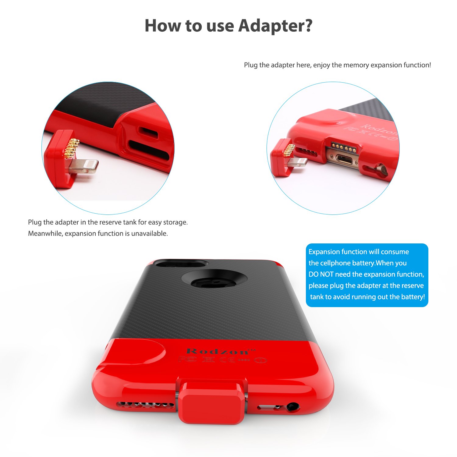 Iphone 6s Case Rodzon Wireless Memory Expansion Case