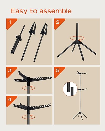 Miniatura 7 de Tendedero plegable para ropa de 74.8 pulgadas, 2 niveles, con riel giratorio para 54 piezas de ropa, ahorro de espacio, interior, acero inoxidable
