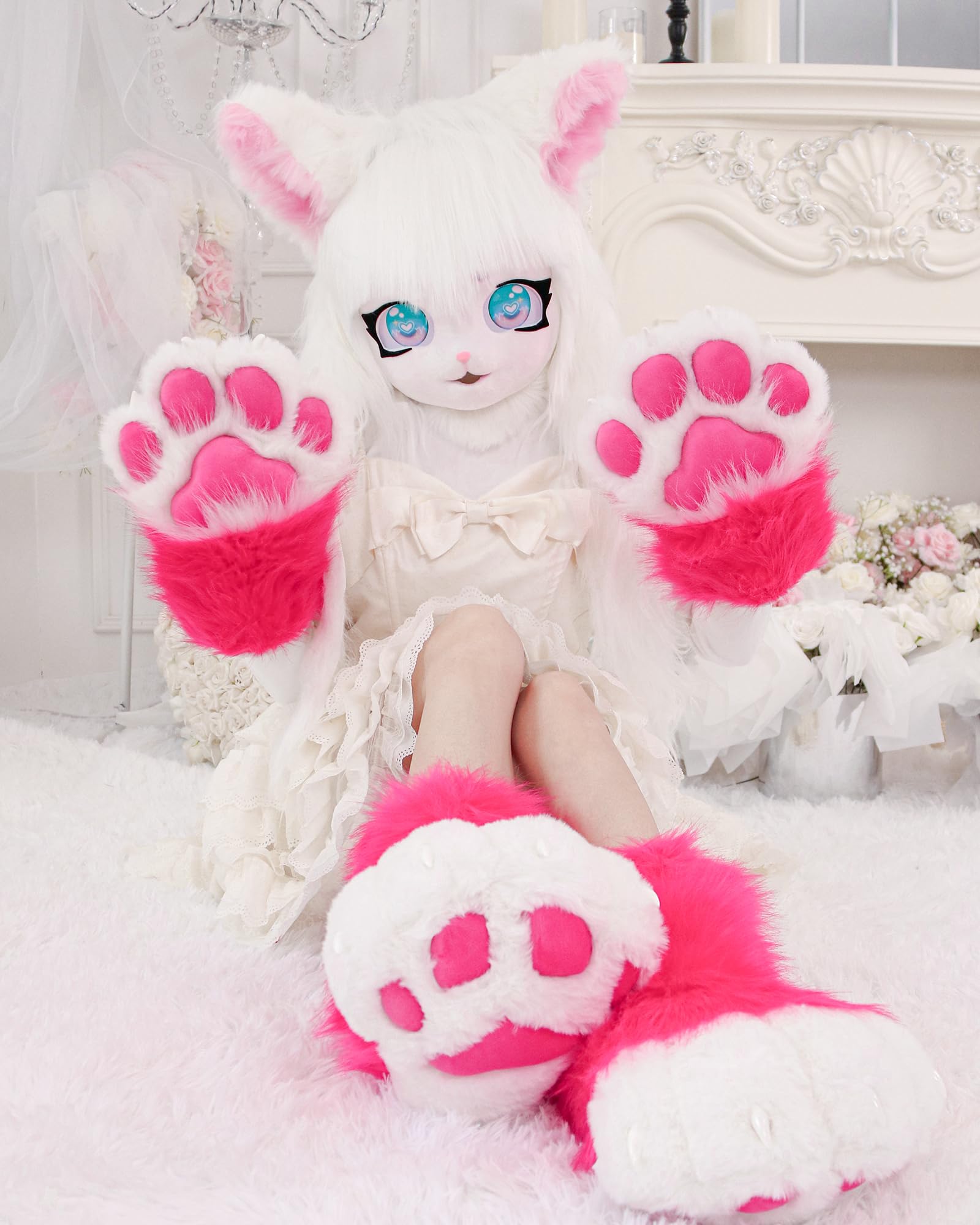 Juego de accesorios para disfraz de gato de animales para cosplay