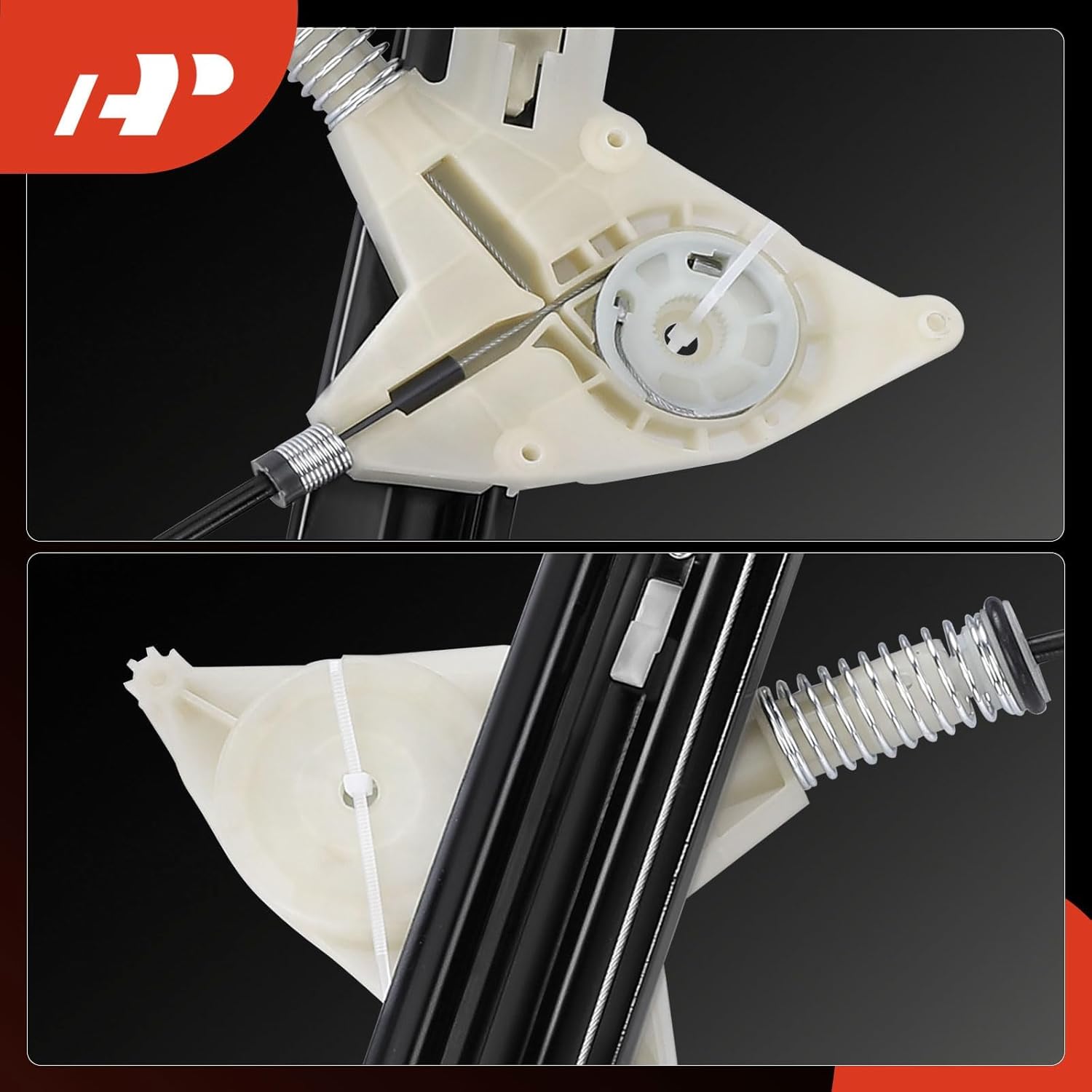 A-Premium Power Window Regulator Without Motor Compatible with Mini Cooper 2005-2008 Convertible Cooper 2005-2005 Hatchback Front Driver Side