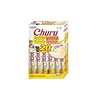 INABA Churu Snack per Gatti Cremoso in 4 Varietà al Pollo e Formaggio