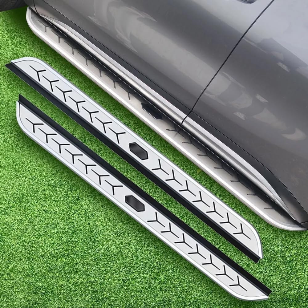 2PCS Running Boards Fits for Volvo XC90 2019 2020 2021 2022 2023 2024 2025 Side Steps Side Stairs with Install Hardware Brackets(Black Y Style)