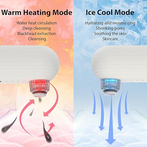 Miniatura 3 de Hydrapore - Aspiradora de poros para eliminar puntos negros, 5 en 1, con compresa fría y caliente, extractor de puntos negros con 2 ventosas y 3