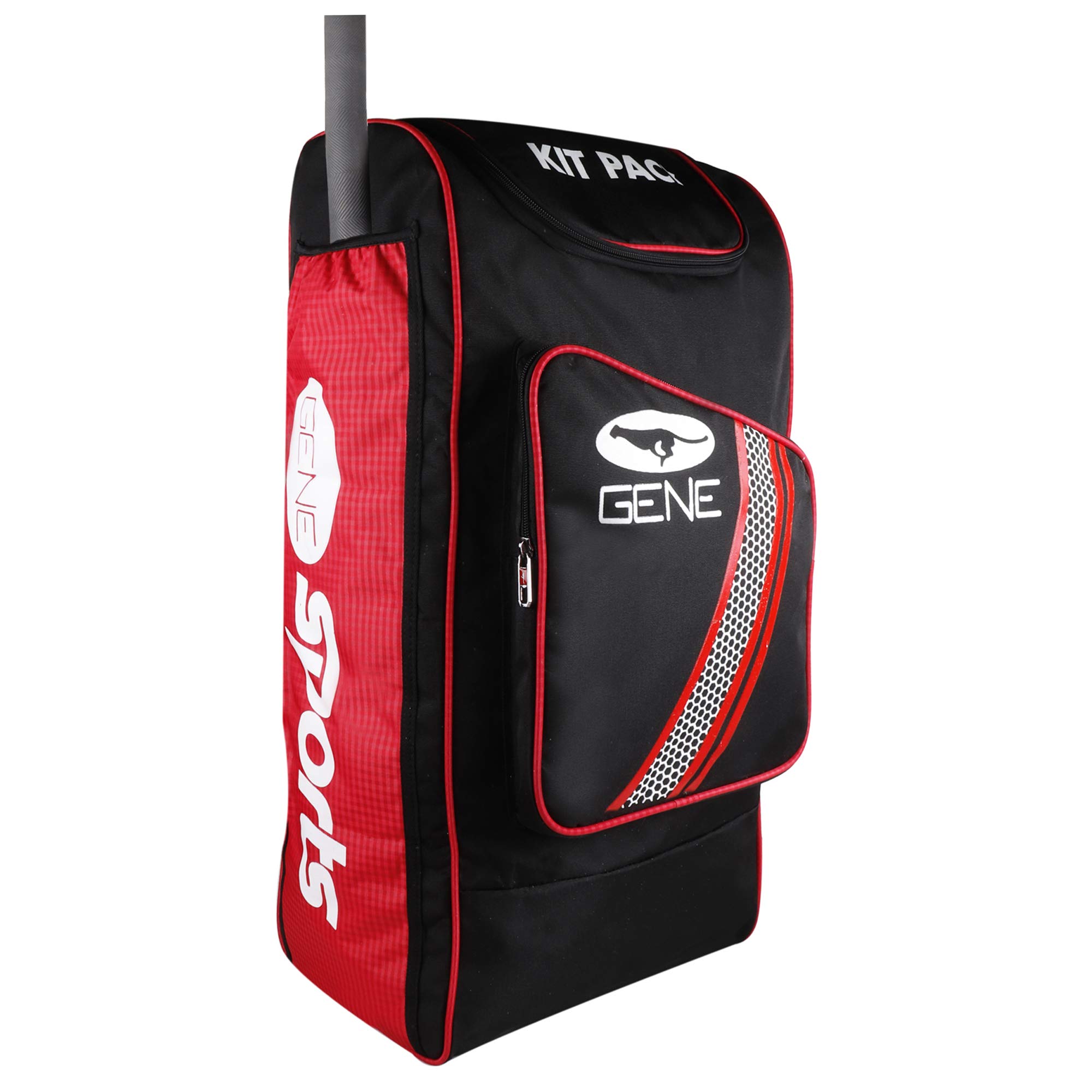 gene backpack style cricket kit bag (red)