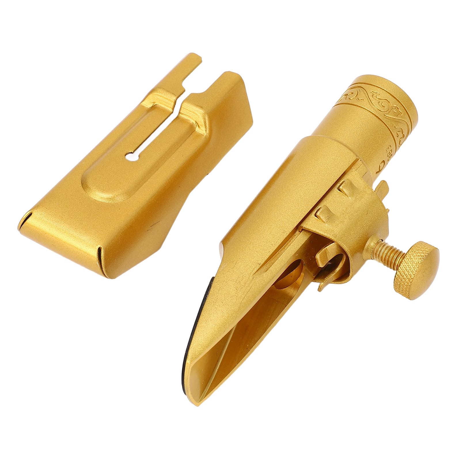 Bocchino per Sassofono Contralto, Copertura Scorrevole in Metallo Bocchino per Sassofono Contralto Mib Costruzione in Ottone 6C, per con Suono Brillante e Volume Potente per Sassofonisti e