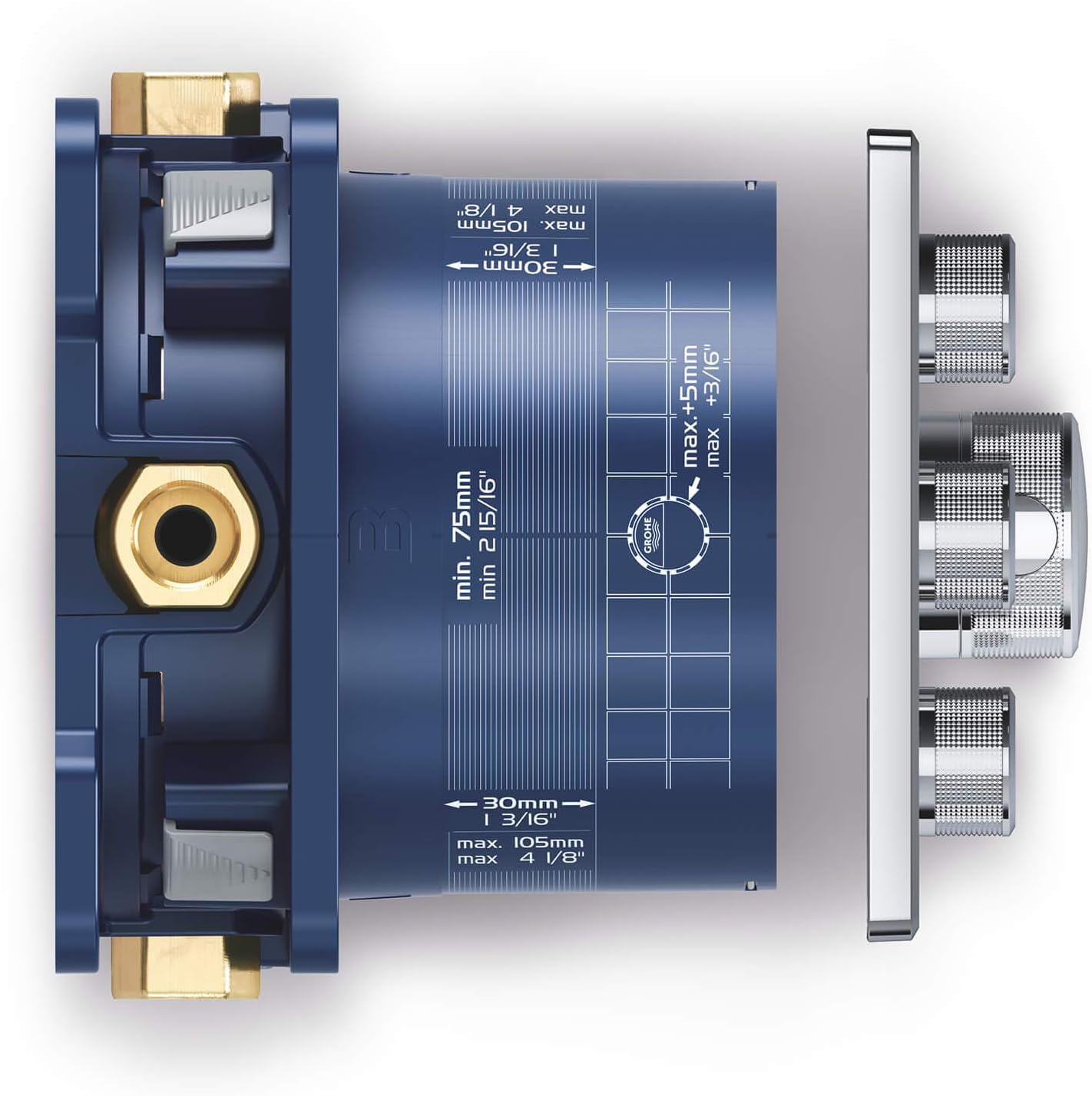 ❤ Crazy Deals GROHE Grohtherm Smart Control Dual Function Thermostatic Round Trim with Control Module Black Friday 🔥 GROHE Grohtherm Smart Control Dual Function Thermostatic Round Trim with Control Module