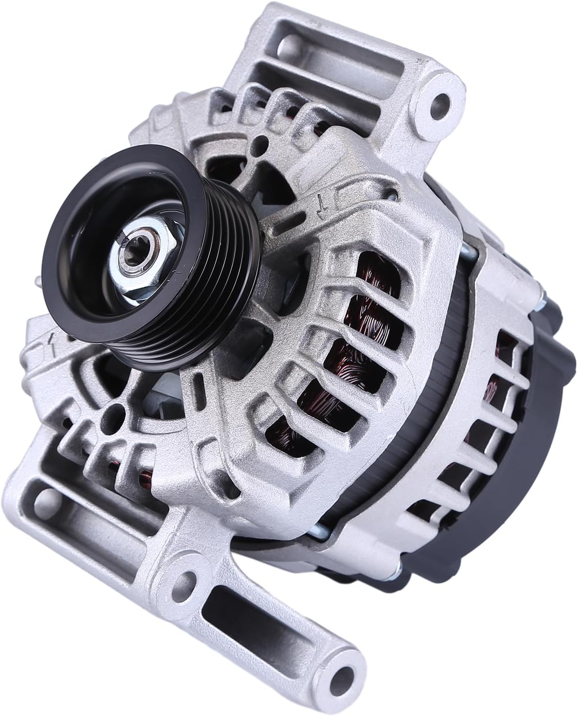 Alternator Replacement for Chevrolet HHR 2.2L 2.4L 2008-2011 12V 130A 5-Groove CW (Clockwise) IR IF Replace 11266N 15923218 2650641 A11266 FG12S011SP FG12S011 FH12S011 11266 for Chevy HHR Alternator