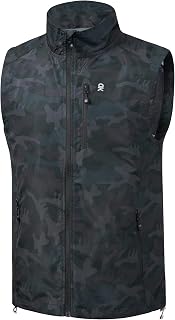 Little Donkey Andy Men's Lightweight Summer Vest Windproof Packable | Quick Dry Cooling Fabric, Windproof Packable Shell, Sleeveless Summer Vest, Golfing Cycling Running Fishing Hiking Workout