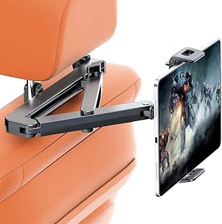STHIRA® 360 ° Rotatable Phone & Tab holder for Car Back Seat 2 in 1 Headrest Tab Stand for Car with Retractable Arm Univer Price In India