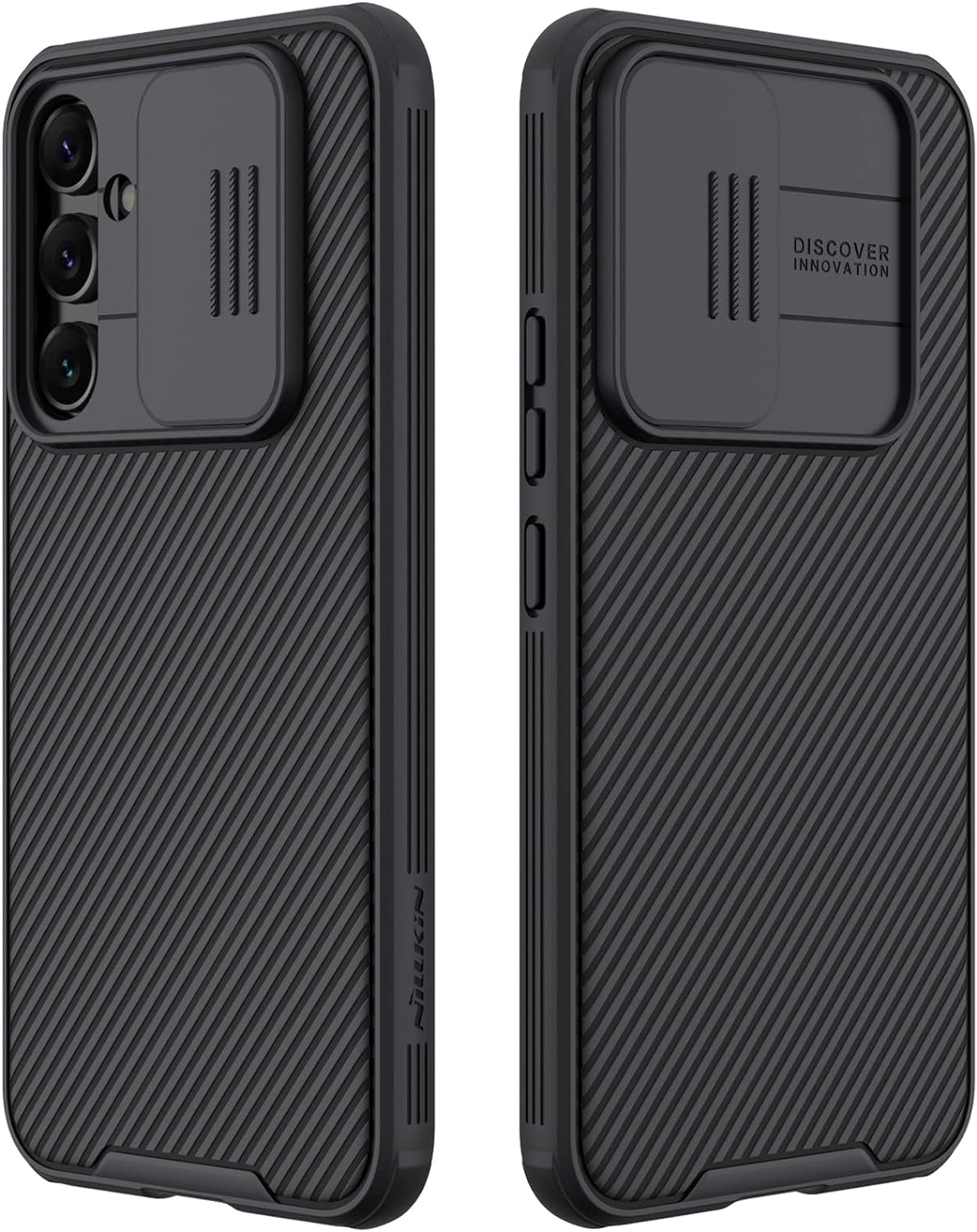 Zubitech Case for Samsung Galaxy A55 5G Nillkin Camshield Cover with Slide Camera Lens Protection Hard Back Shockproof TPU Bumper Protection Anti Fingerprint Soft Delicate Touch (Camshield Pro)