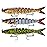 Fishing Lures Multi Jointed Fish Fishing Kits, Slow Sinking Lifelike Swimbaits Crankbaits Hard Baits Lure Set, Fishing Gear for Bass Trout Pike Walleye, Freshwater Saltwater Predator Bait