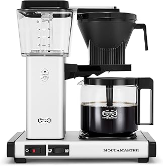 Technivorm Moccamaster 53930 KBGV 10 Cup Coffee Maker, Matte Silver, 40 oz, 10 Cup, 1.25 L
