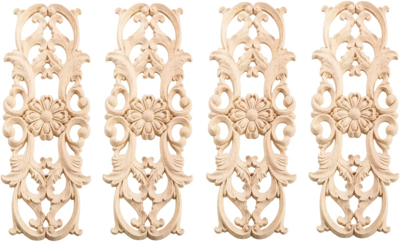Wood Carved Mouldings Corner Onlay Applique1