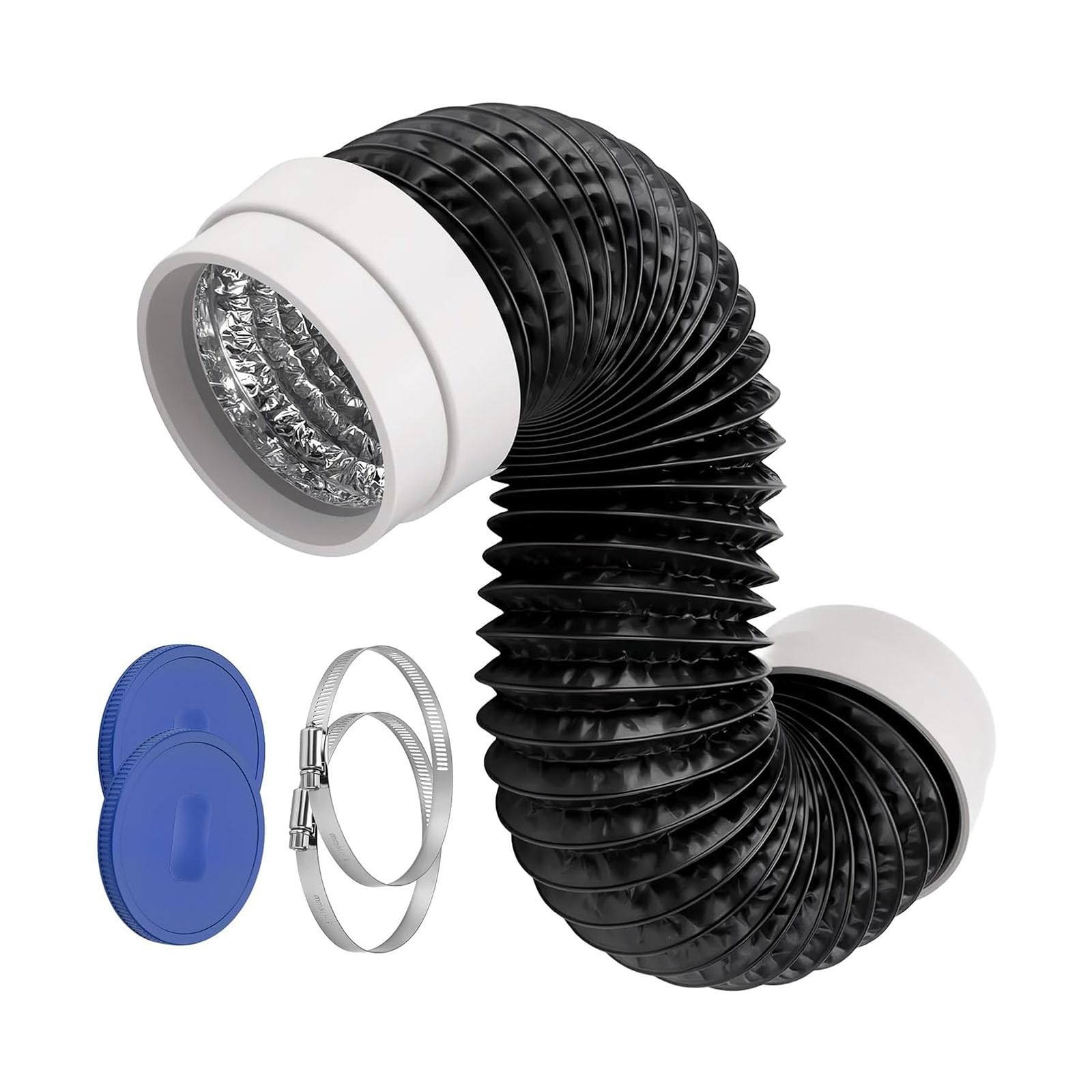 APGLSXY 4Inch Flexible Dryer Vent Hose Exhaust Hose for Laundry Room Dryer Hood Exhaust Duct Easy Installation Hood Duct