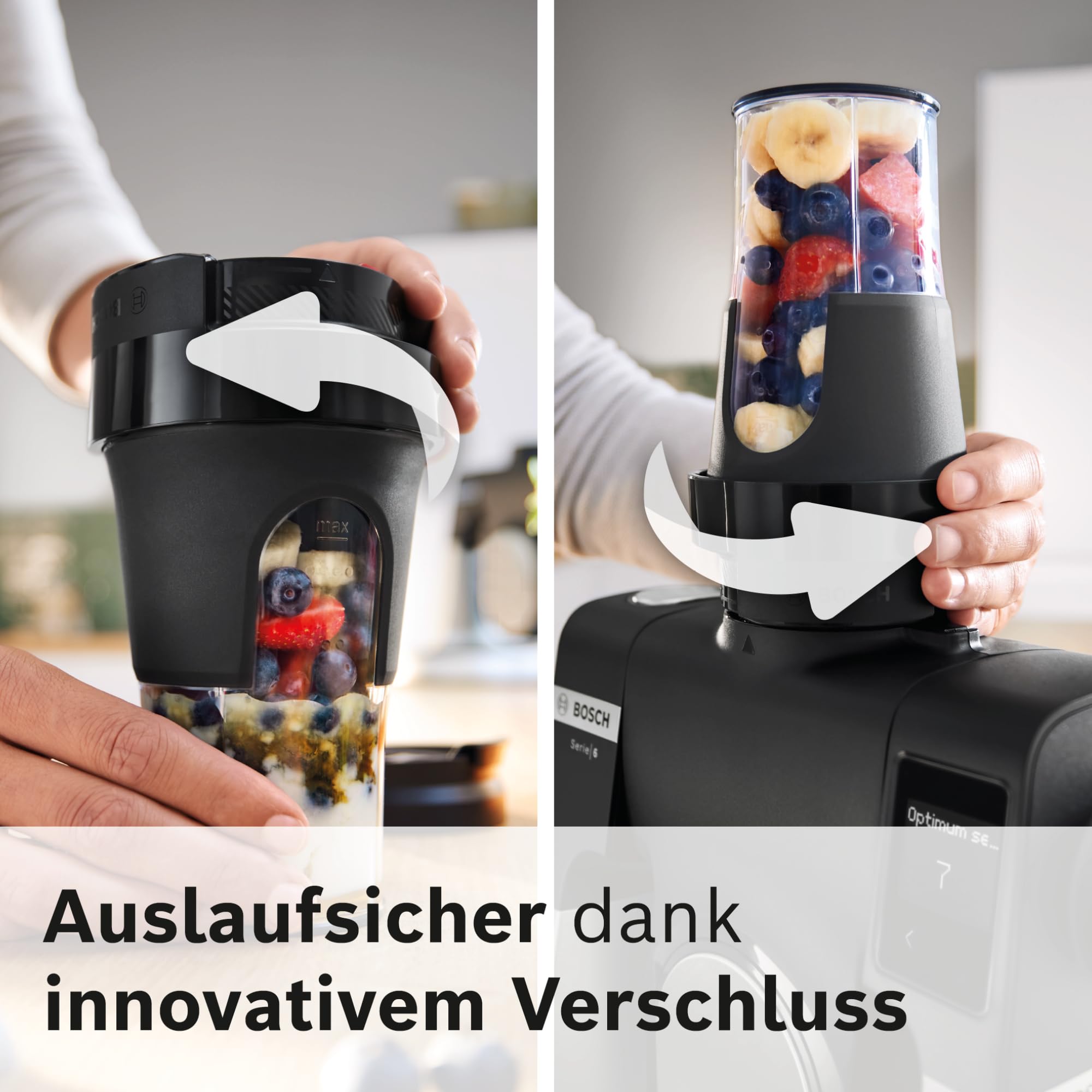 Bosch Multi-Zerkleinerer-Set MUZS68TM, 5-in-1, Mixen, Mahlen, Hacken, Aufbewahren, ToGo-Becher, Zubehör passend für Küchenmaschine Serie 6, Serie 8, OptiMUM