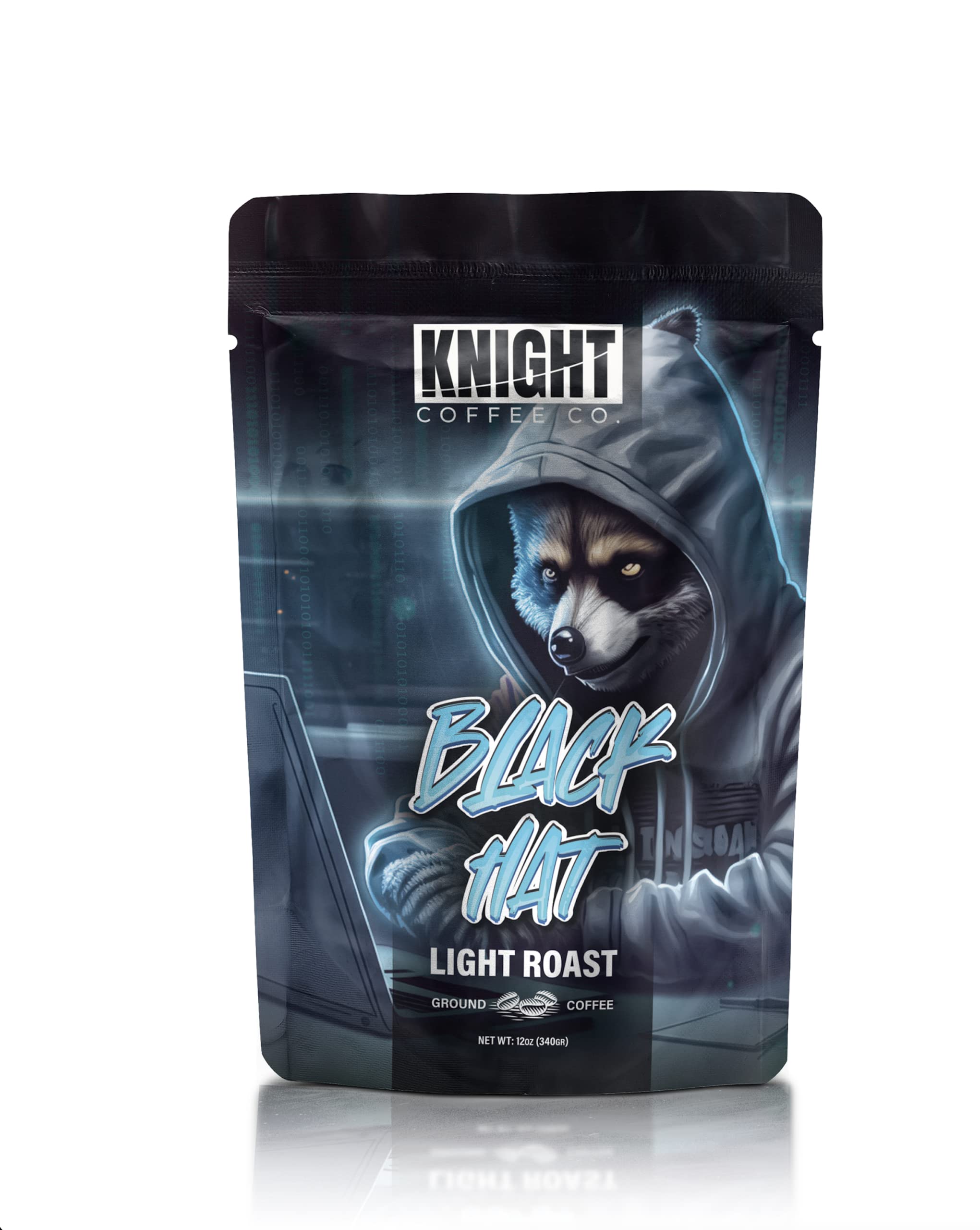 Knight Coffee Premium Black Hat Roast 12 OZ Drip Grind