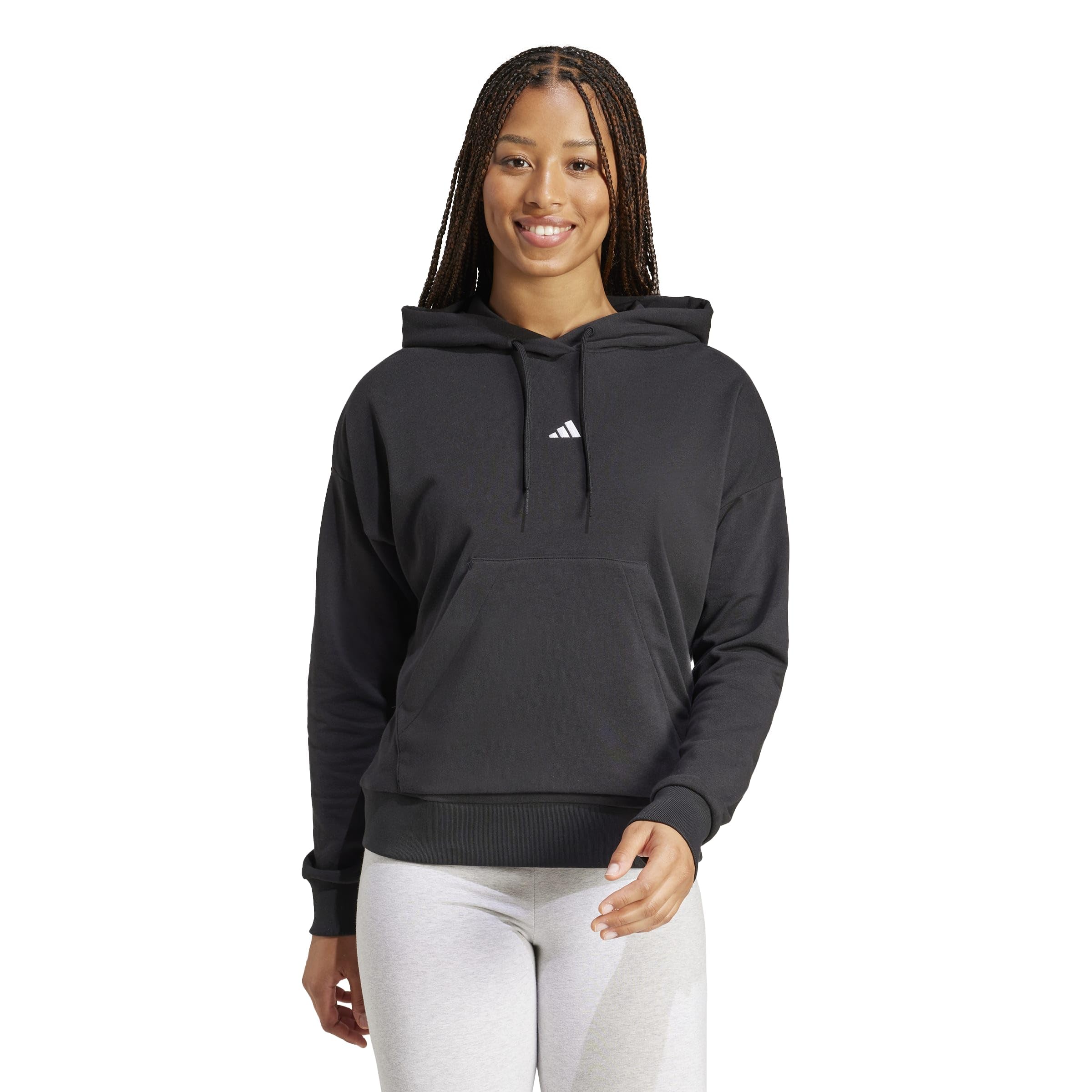Adidas Mujer Essentials Small Logo French Terry Hoodie