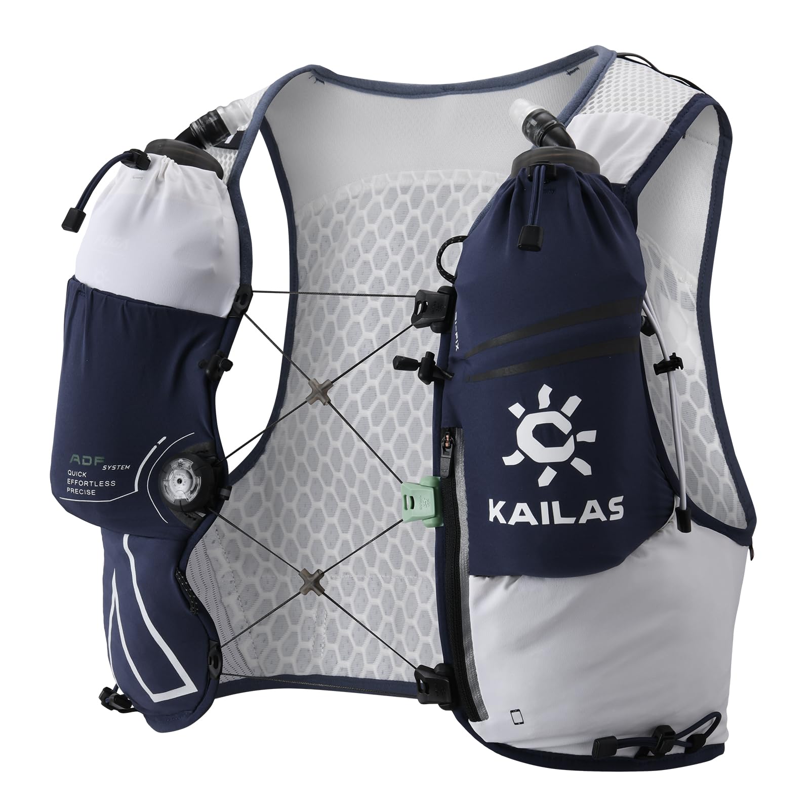 KAILAS FUGA AIR 8 Ⅳ Running Hydration Vest Hydration Pack Lightweight with Two TPU Water Bladders for Women Men Trail Cycling Hiking Midnight Blue S — image 1