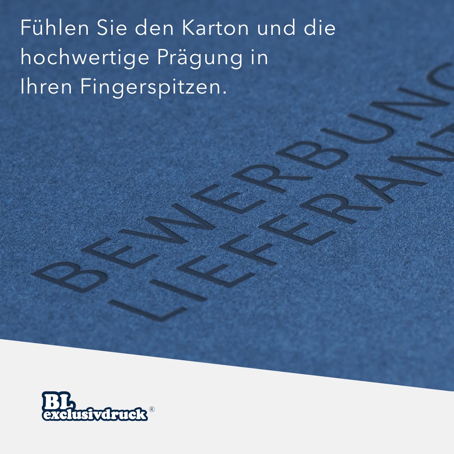 Cartellina per certificati, formato A4, di alta qualità, con elegante goffratura "Urkunde", BL-exclusivdruck® Basic, per carta DIN A4 (blu reale, 8 pezzi)