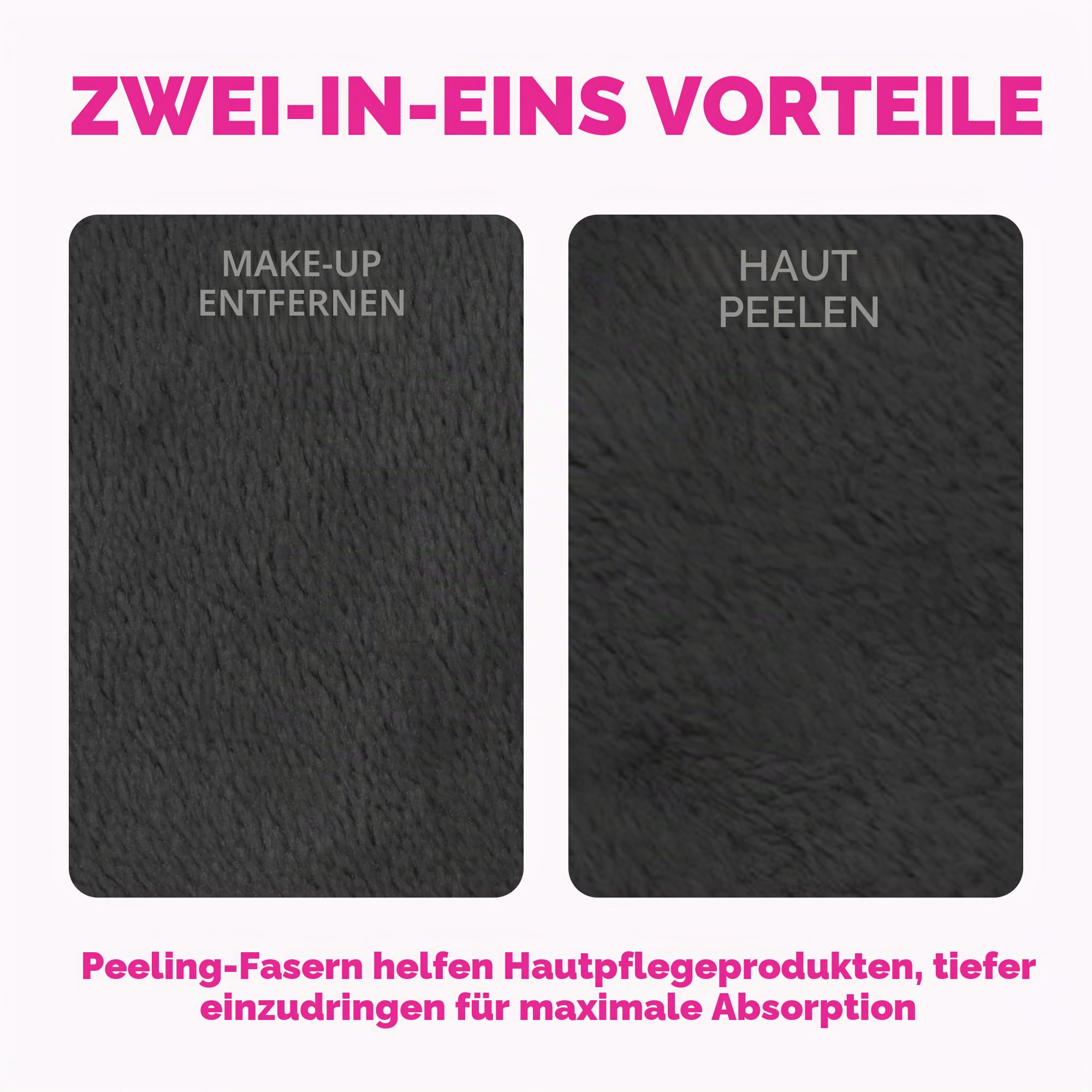 MakeUp Eraser, 7-Tage-Set, entfernt sämtliches Make-up nur mit Wasser, einschließlich wasserfester Wimperntusche, Eyeliner, Foundation, Lippenstift und mehr!