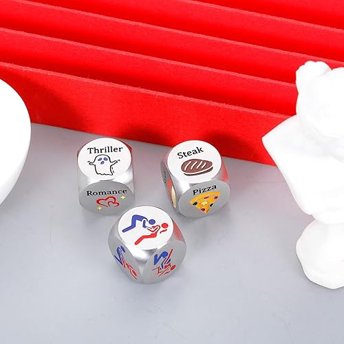 Miniatura 35 de VANLOVEMAC Regalos de despedida de soltera para novia, regalos de dados de noche de cita para pareja, dados de decisión de comida, divertidas ideas
