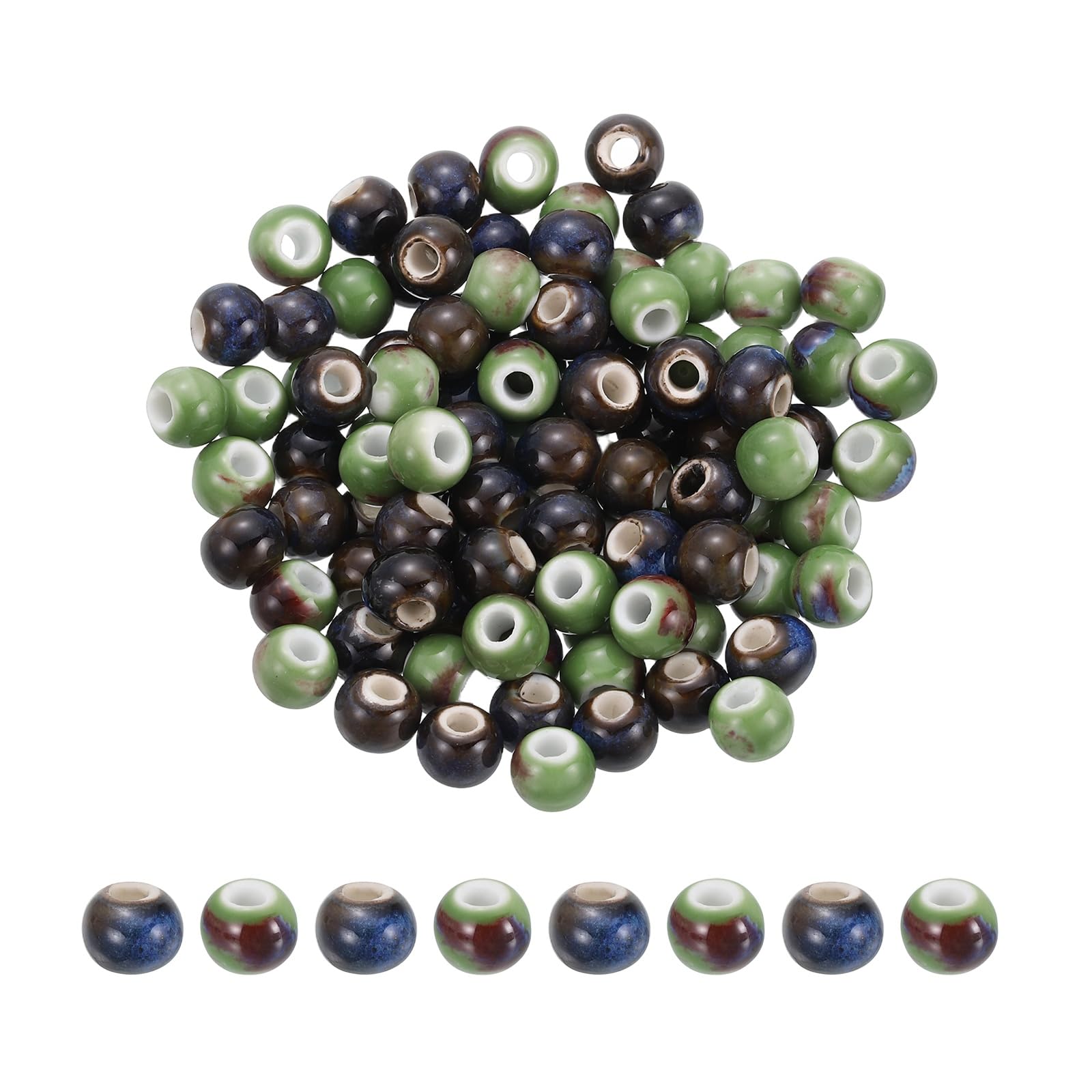 PATIKIL 100 Pcs Porcelain Beads