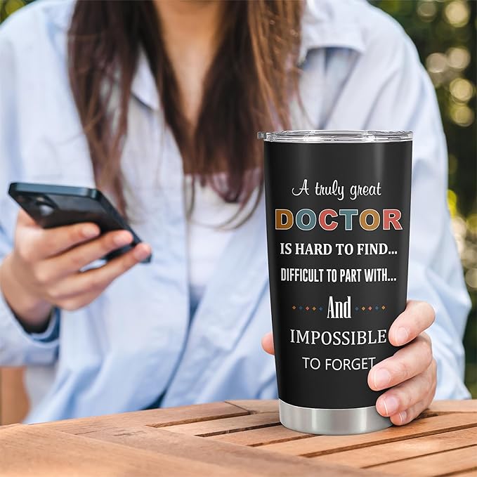 Doctor Gifts Tumbler 20oz, Doctor Appreciation/Graduation Gifts for Men/Women, Retirement/Doctors Day Gift for Dr./MD Cup 1PC