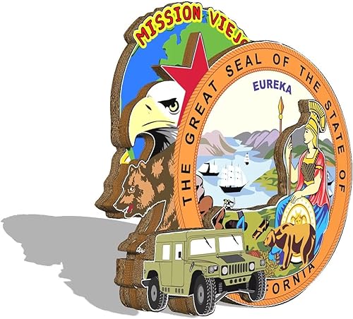 Miniatura 2 de Imán de madera para nevera de Mission Viejo California, Estados Unidos, 3D, monumentos de viaje, coleccionables, recuerdos, decoración hecha a mano