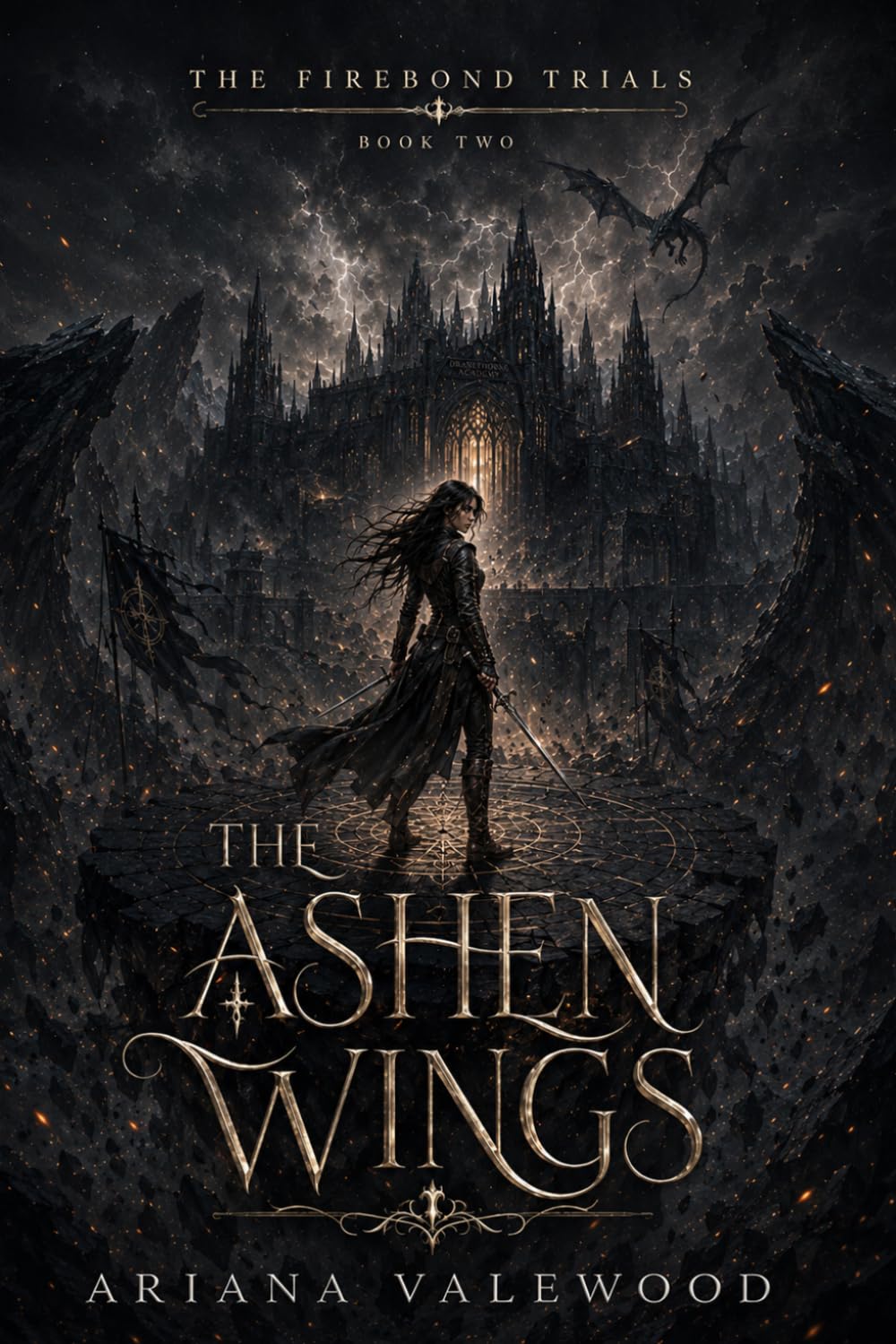 The Ashen Wings: A Dark Dragon Romantasy of Forbidden Bonds, Ancient Sky Oaths, Academy Secrets, and Dangerous Dragon Magic (The Firebond Trials)