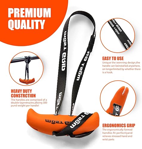 Miniatura 3 de Manijas de agarre neutro para entrenamiento de gimnasio en casa, empuñaduras ergonómicas con antideslizante para fila de barra en T