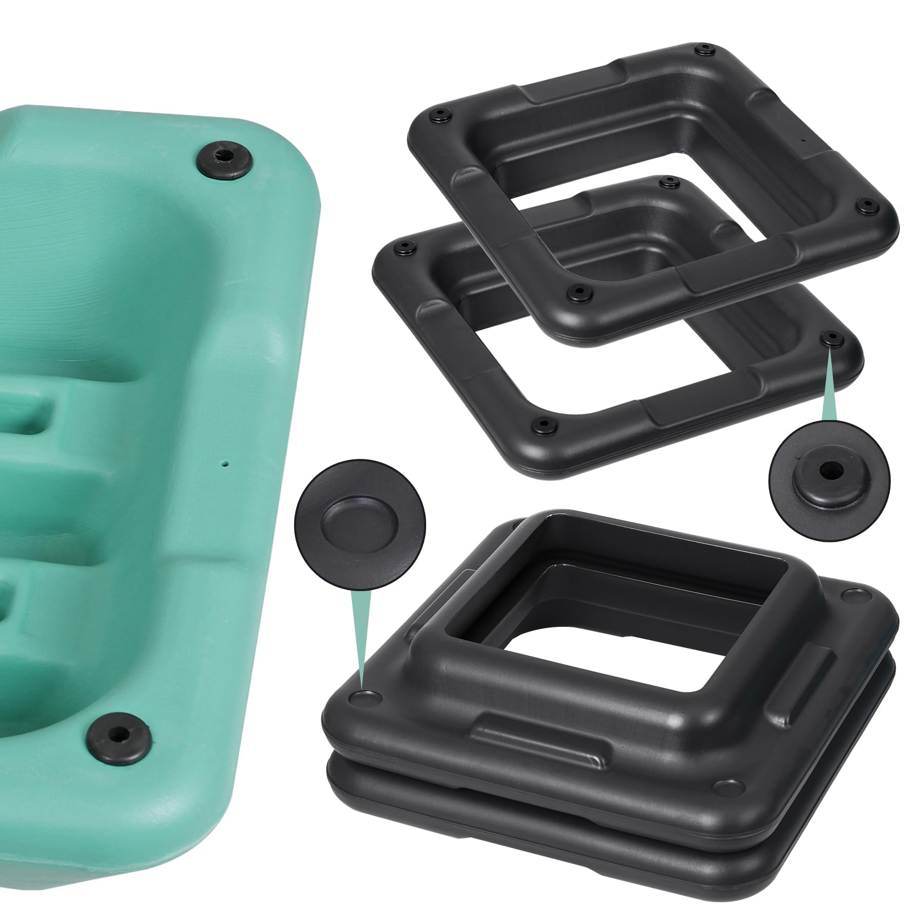 Regulowany Stepper Aerobowy 16 Cali, Wysoka Platforma Do Ćwiczeń Aerobowych Z 4 Podstopniami (wysokość 6-12 Cali), Powierzchnia Antypoślizgowa, Udźwig 200 Kg, Stabilna Podstawa Do Treningu