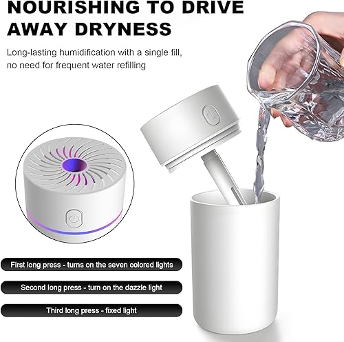 Miniatura 4 de Difusor de Fragancia para Automóvil, Difusor de Aceite Esencial Humidificador de Niebla Ambientador de Aire para Automóvil Alimentado por USB,