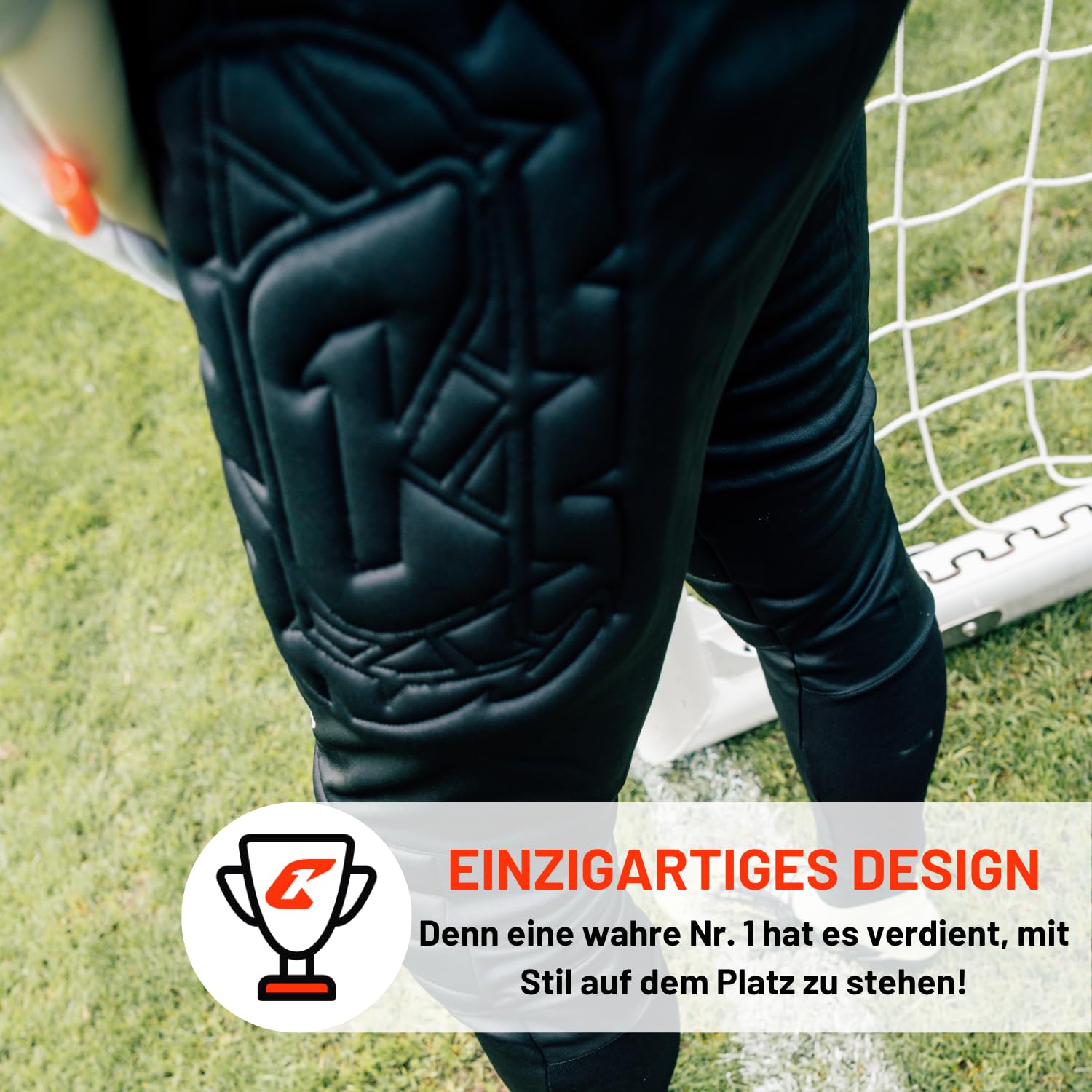 CATCH & KEEP Torwarthose Flight Protection lang - Premium Fußball Trainingshose - Sporthose für Herren, Damen und Kinder