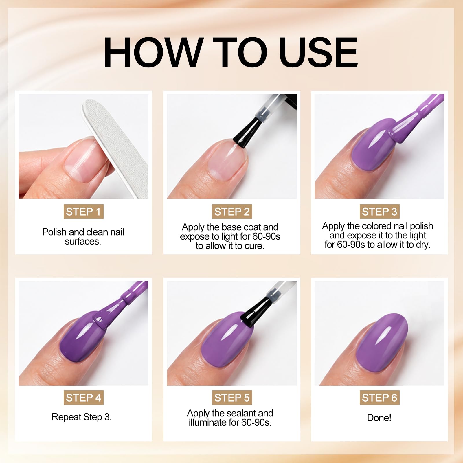 EBANKU Set di smalti gel per unghie in 60 colori, dello stesso colore, | flacone da 15 ml, smalto gel rimovibile naturale, per nail art, manicure, saloni di bellezza, fai da te a casa