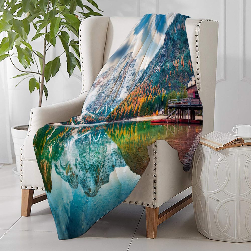 Coperta Morbida In Pile 127x127 Cm - Coperte Per Divano, Letto, Viaggio - Regalo Donna, Bambini, Ragazze - Tutte Le Stagioni - 2