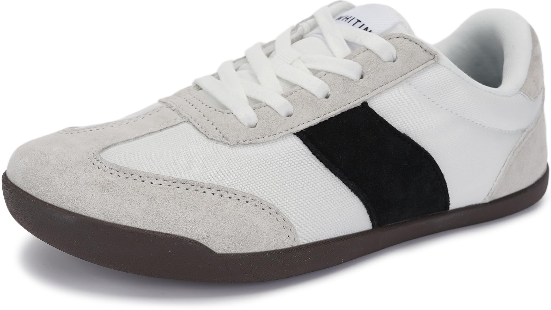WHITINWomen's Wide Toe Box Barefoot Shoes | Fashion Suede Patchwork Design | Zero Drop Sole