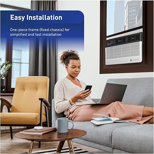 Miniatura 5 de Friedrich CCW15B10B Chill Premier - Unidad de aire acondicionado inteligente para pared y ventana, control móvil WiFi, blanco, capacidad de