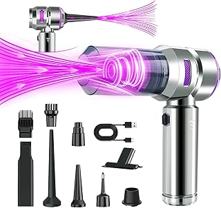 Car Vacuum Cleaner Cordless, 21000Pa Wireless Handheld Car Vacuum Cleaner Strong Suction, 4 in 1 Mini Vacuum Portable Cord...