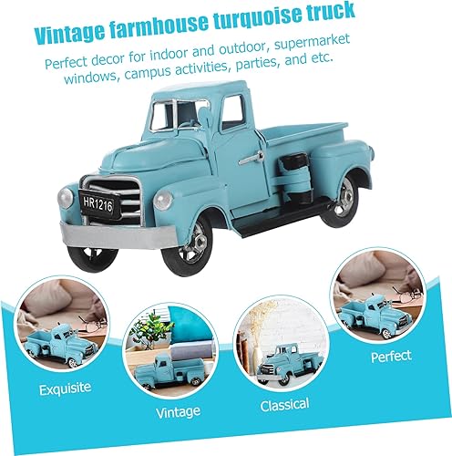 Miniatura 5 de Modelo de coche de estaño modelo de metal vacaciones rojo mikado locomotora hierro adorno coche adornos camión antiguo motor tren camión decoración