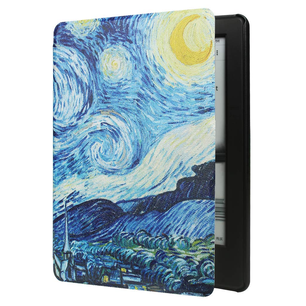 GOLINK Smart Case for Kindle Paperwhite(2018 Released, 10th Generation) - Slim and Light Weight Shell Cover with Auto Wake/Sleep for Kindle Paperwhite 2018-Star Sky